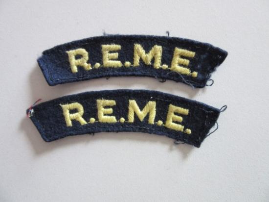 REME Shoulder Titles