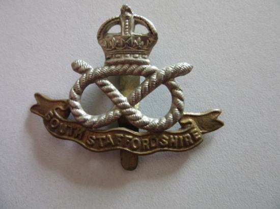 South Staffordshire Cap Badge ww2