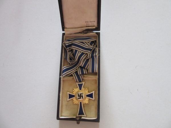 Mothers Cross in Gold Boxed