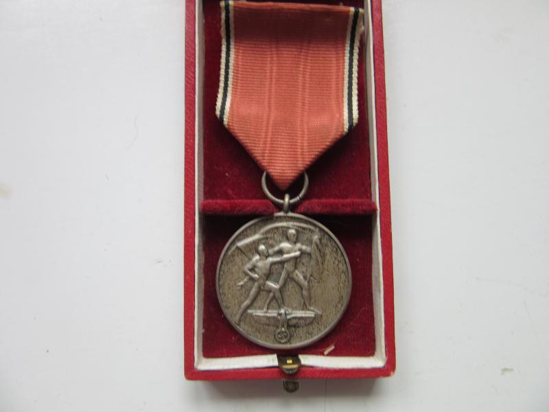 13th March 1938 Medal Boxed