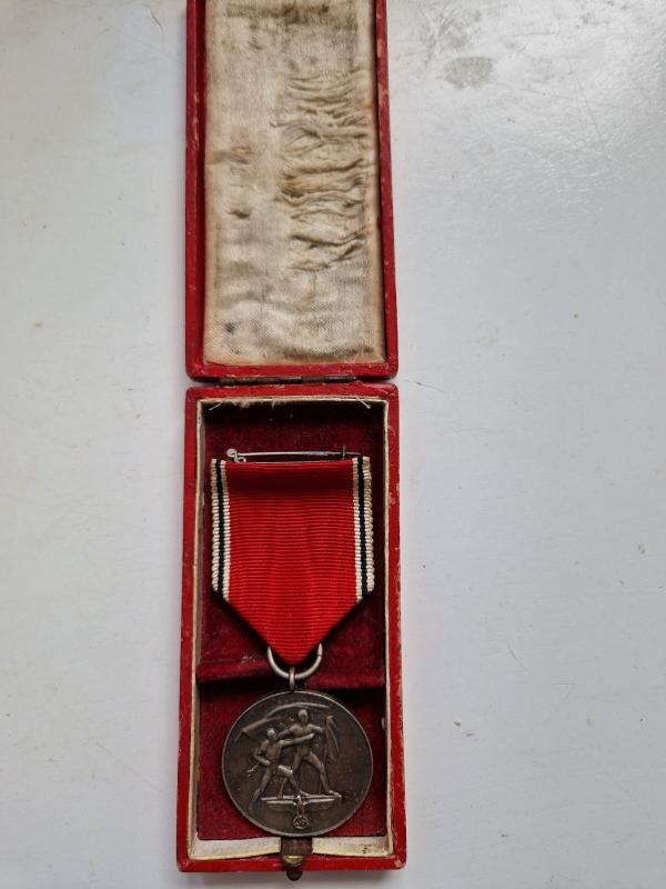 13th March 1938 Medal Boxed