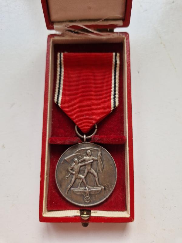 13th March 1938 Medal Boxed