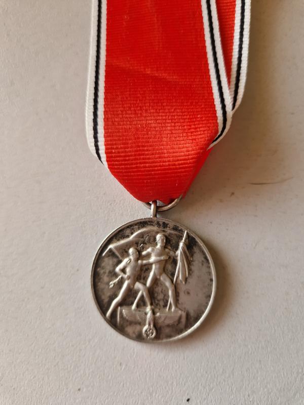 13th March 1938 Medal