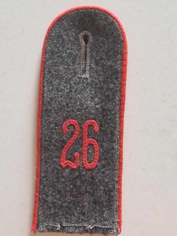 Luftwaffe Flak 26th Regiment Shoulder Strap