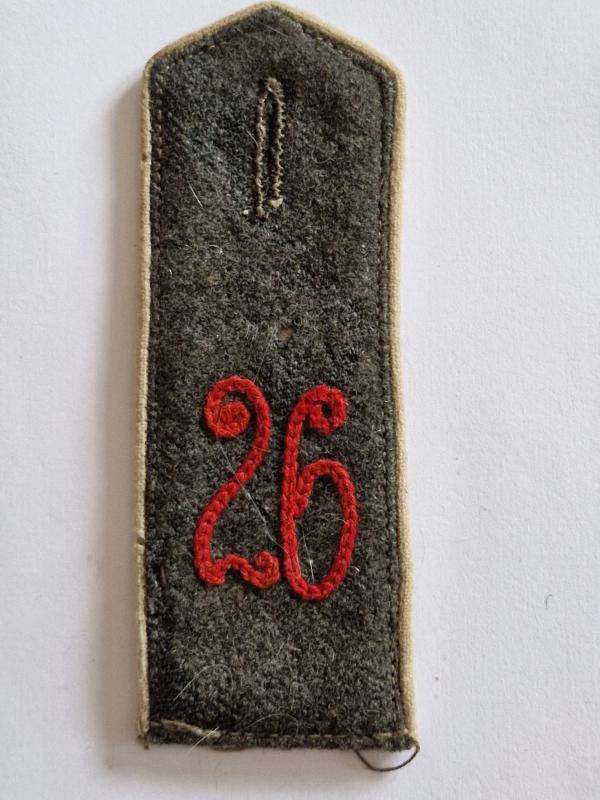 German WW1 shoulder strap 26th rgt