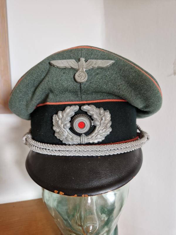 Panzer Officers Peak Cap