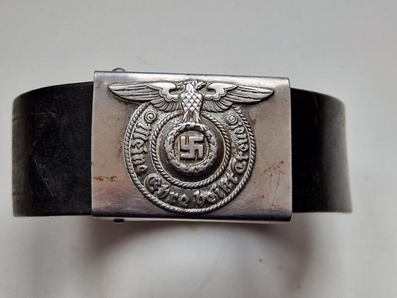 Waffen SS Steel Buckle with Belt
