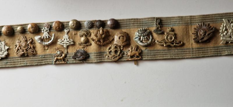 WW1 Stable Belt With Cap Badges