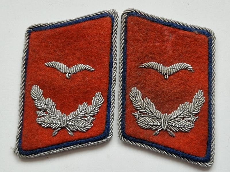 Luftwaffe Flak Officers Reserve Collars