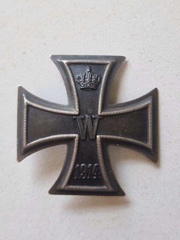 Iron Cross 1st Class 1914 Convex 800 Silver