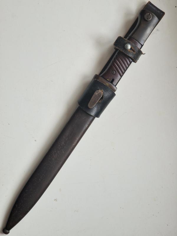 K98 Bayonet with Frog Late war thin type