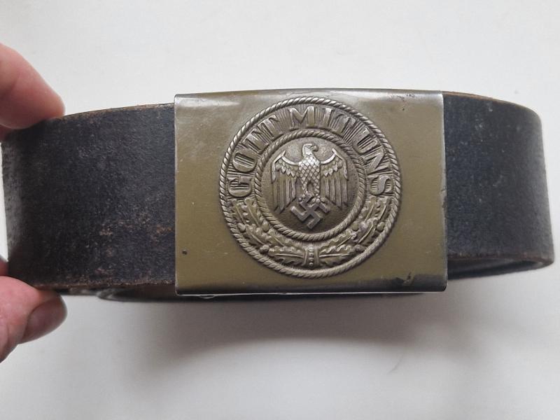 Army Steel Buckle with Fob and Belt