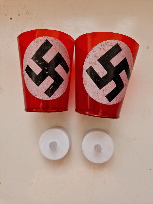 German Candle Holders x2