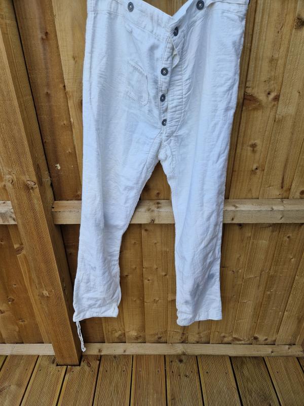 German Navy Kriegsmarine White Trousers.