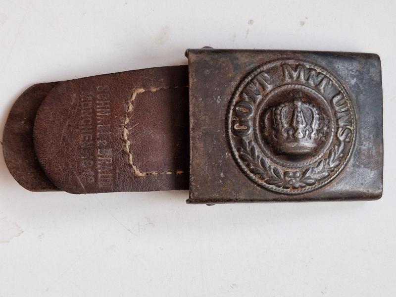 Prussian Army Buckle With Fob.