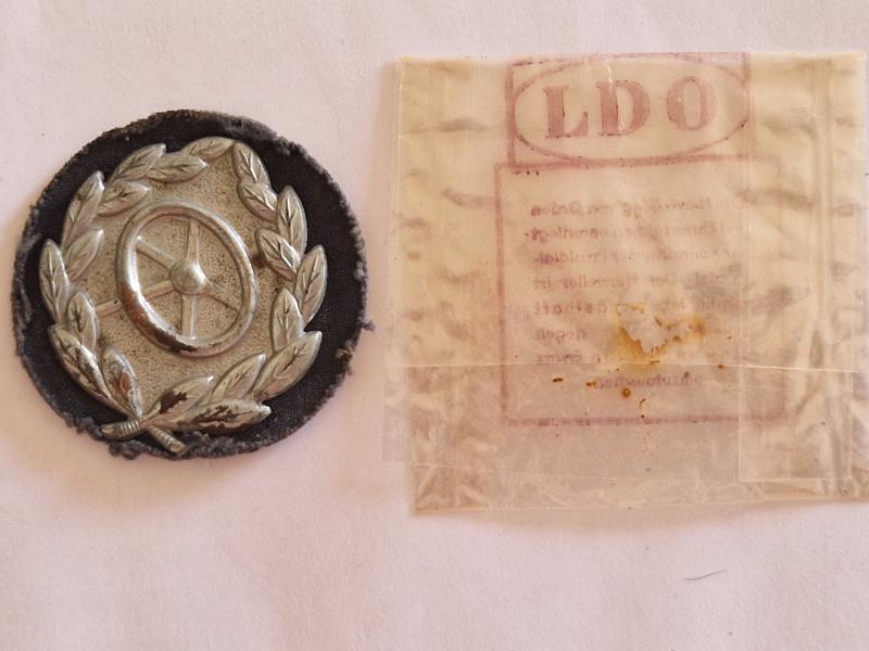 Silver Drivers Badge with Pack