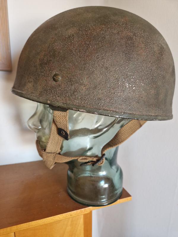 British 1944 Web Strap Paratrooper Helmet