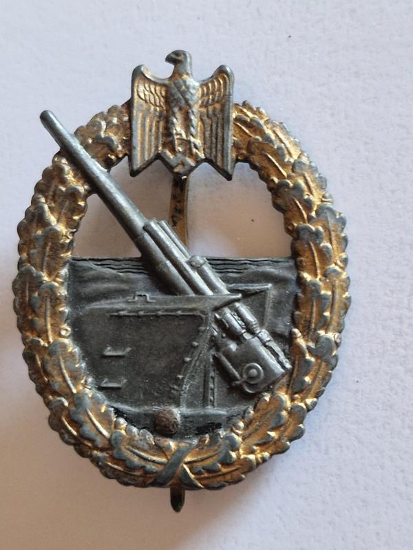 Coastal Artillery Badge Repaired
