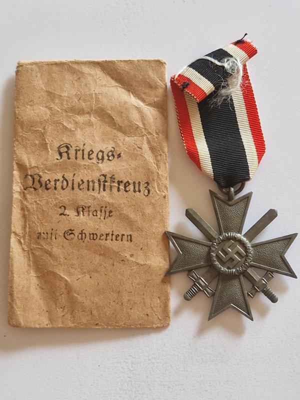 War Merit Cross With Swords 2nd Class and Pack