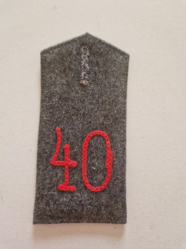 WW1 German Shoulder Strap 40th Rgt