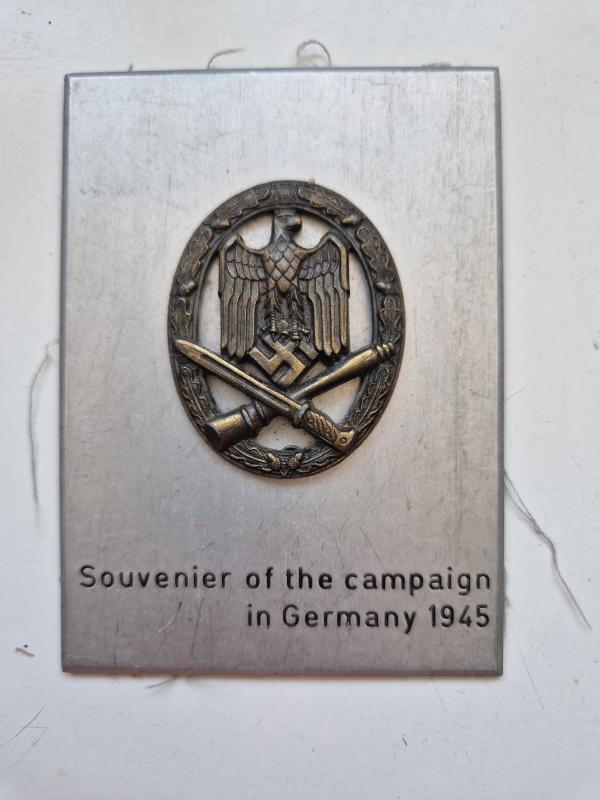 General Assault Badge 1945 Souvenier