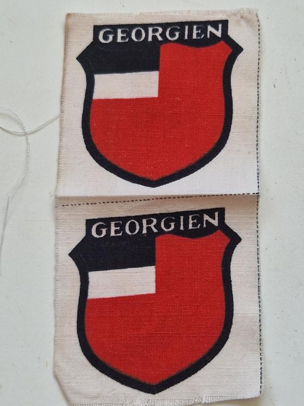 Georgian Volunteers Arm shields
