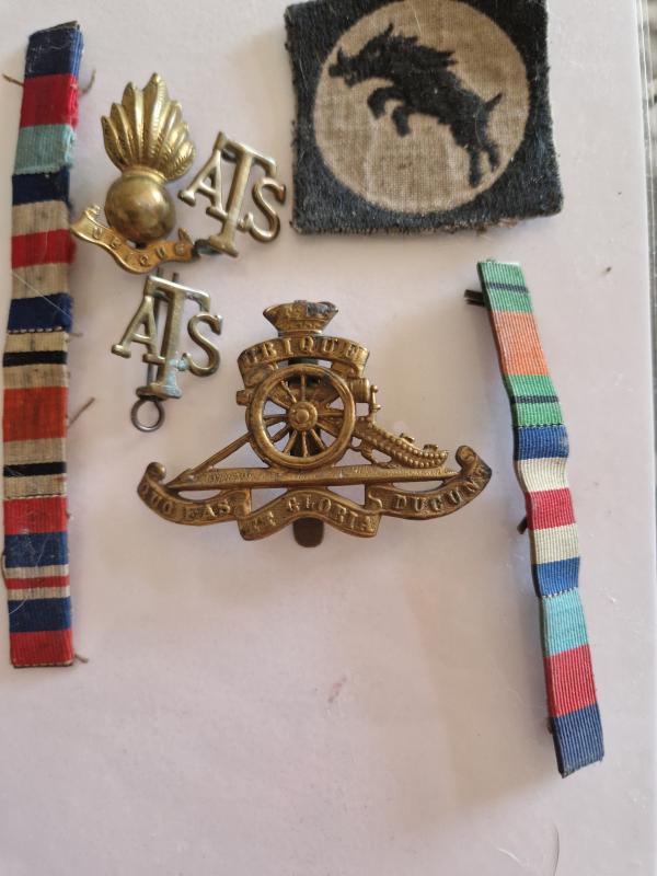 WW2 Items to include Canadian Cap badge