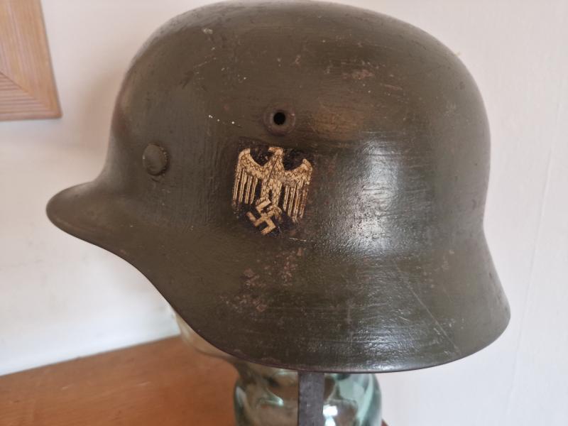 Army M40 Single Decal Combat Helmet