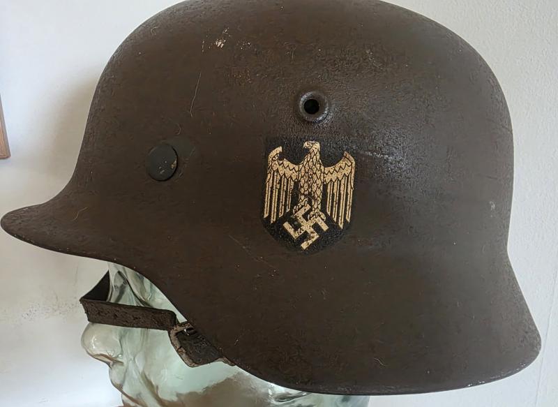 German Army Single Decal Combat Helmet