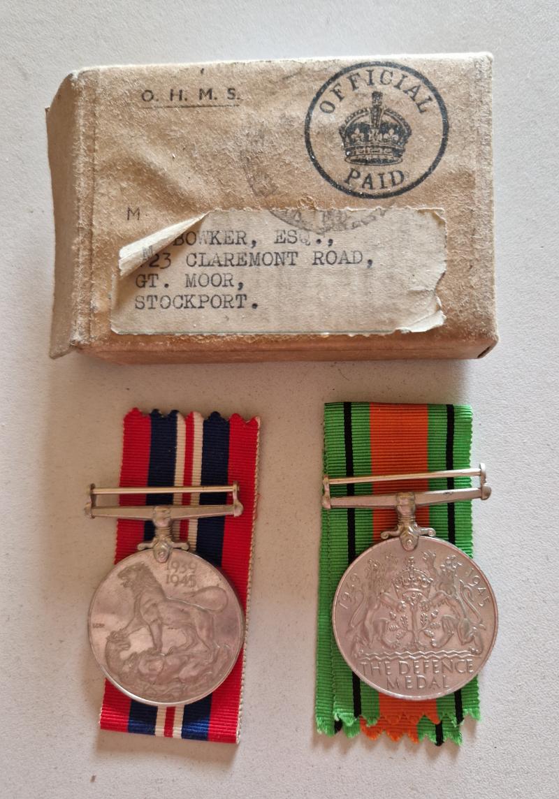 WW2 Boxed British Medals