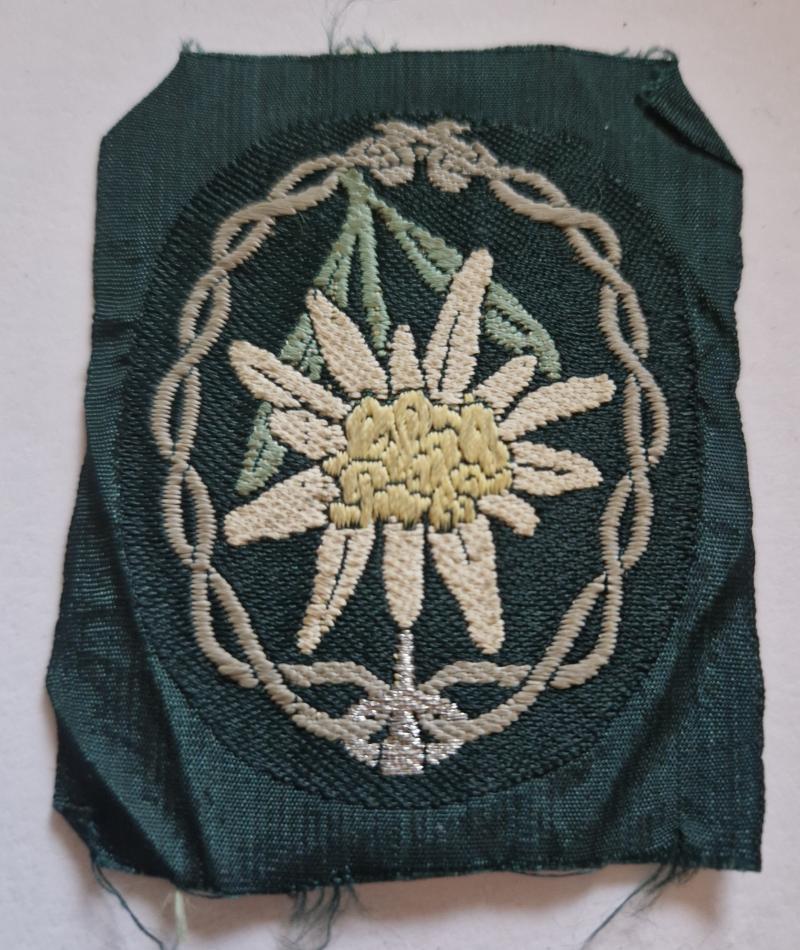 Moutain Troop Badge Eldelweiss