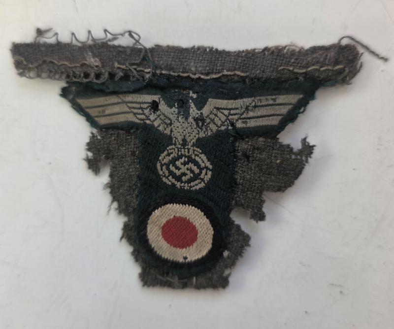 Army Ski Cap Badge on Section of Cap