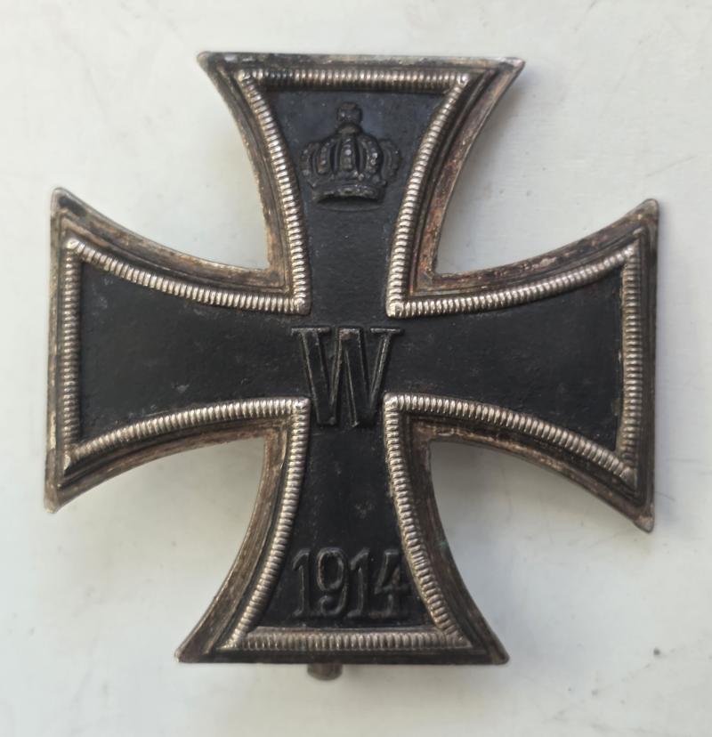 Iron Cross 1st Class 1914 Silver and Convex