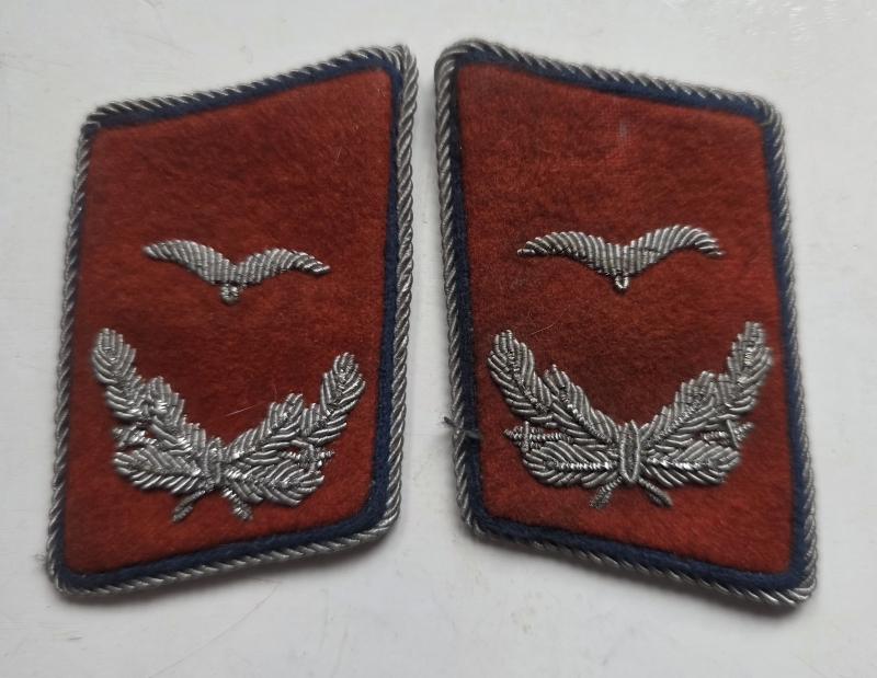 Luftwaffe Flak Reserve Officers Collars