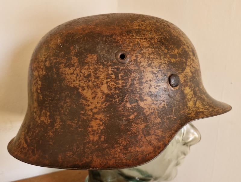 German Tropical Camo M42 Helmet
