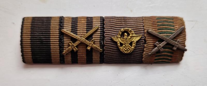 Ribbon Bar Ww1 and Police service Ww2