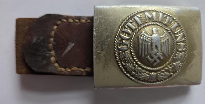 German Navy Kreigsmarine Buckle with Gold