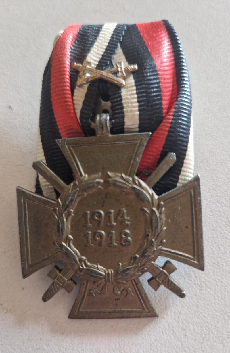 1914-18 Front Fighters Cross with Swords