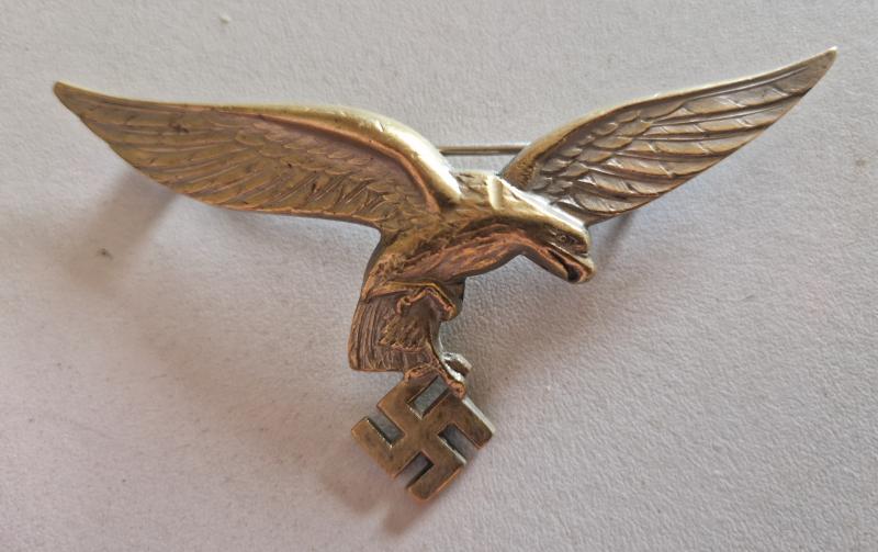 Rare Luftwaffe Drop Tail Summer Tunic Breast Eagle