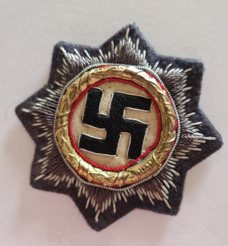 Cloth German Cross in Gold
