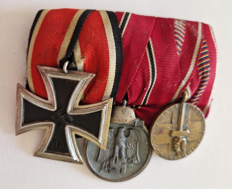 Iron Cross 2nd Class 1939 Court Mounted Group of Three