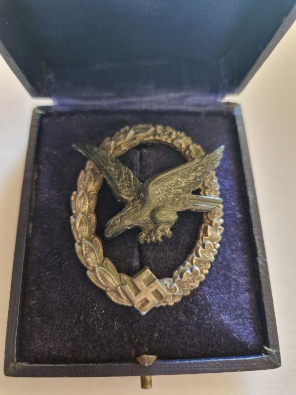 Luftwaffe Air Gunner Badge in Original Box