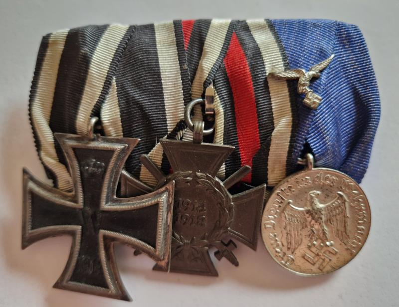 Iron Cross 2nd Class 1914 Court Mounted Group of Three