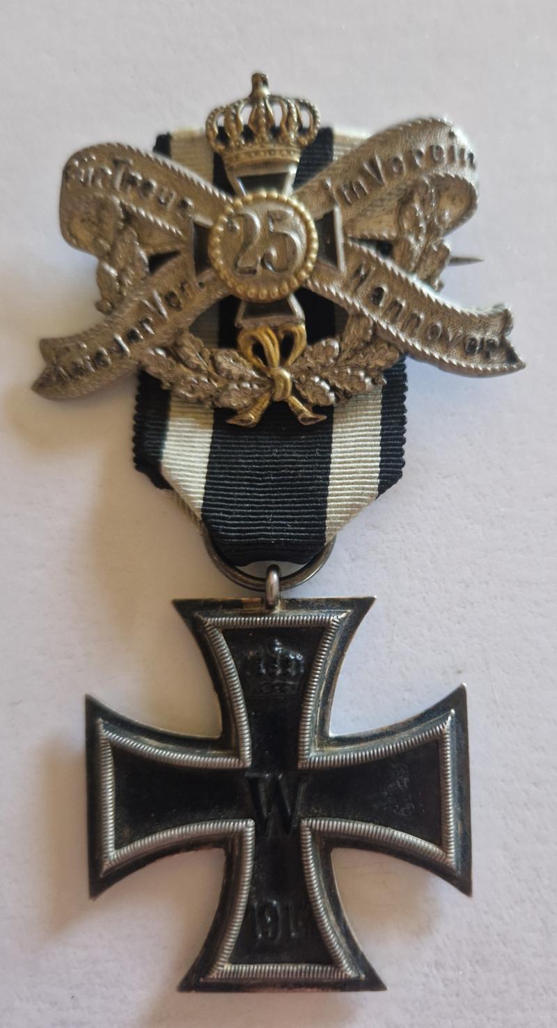 Iron Cross 2nd Class 1914 with 25 Year Badge