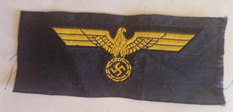 Navy Bevo Cap Eagle