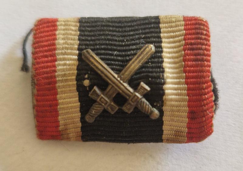 War Merit Cross With Swords 2nd Class Ribbon Bar