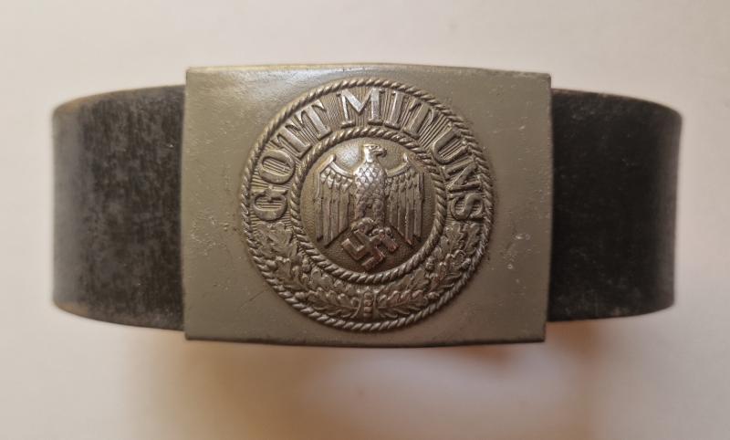 Army Steel Buckle with fob and Belt.