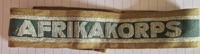Afrikakorps Cuff Title