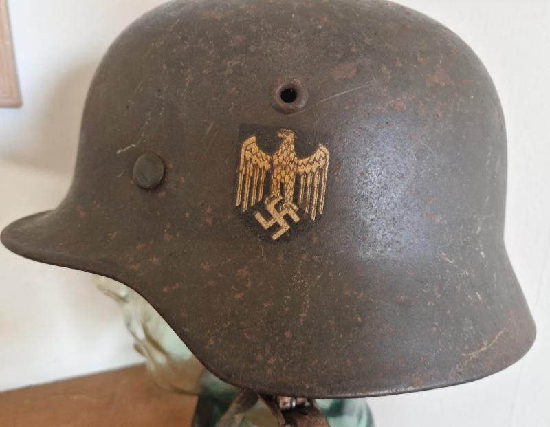 Army M40 Single Decal Combat Helmet