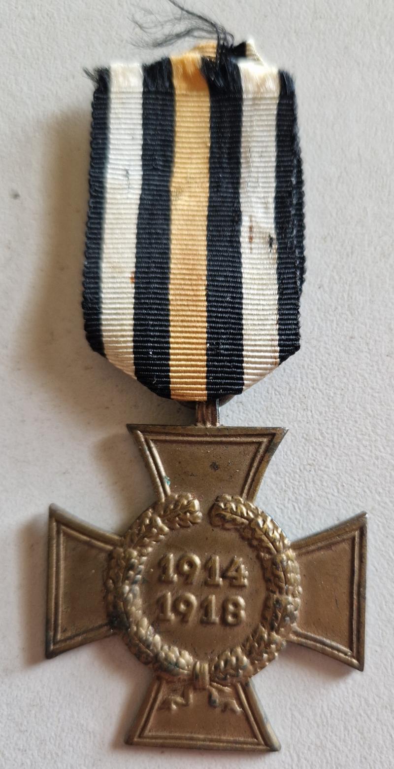 1914-18  Front Fighters Cross Without Swords